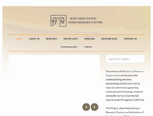 Tablet Screenshot of deepcanyon.ucnrs.org